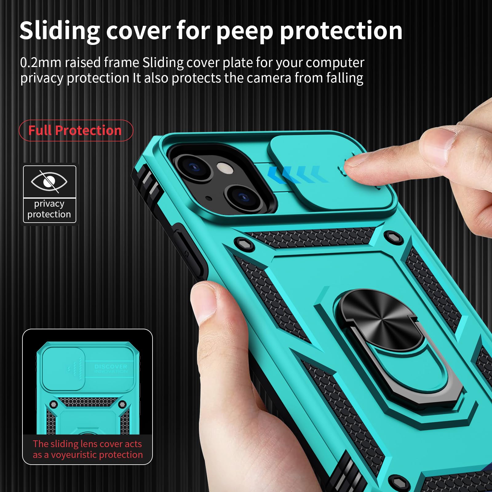 Amazon.co.jp: iPhone 13 Mini用ケース、カメラレンズカバー付き、HD