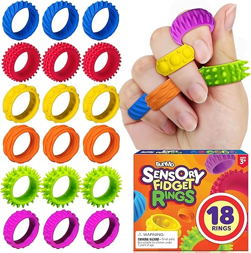 Miniatura 18 de BUNMO Relleno de cesta de Pascua para adolescentes, anillos magnéticos, juguetes para adultos, anillos magnéticos para ansiedad, rellenos de cesta