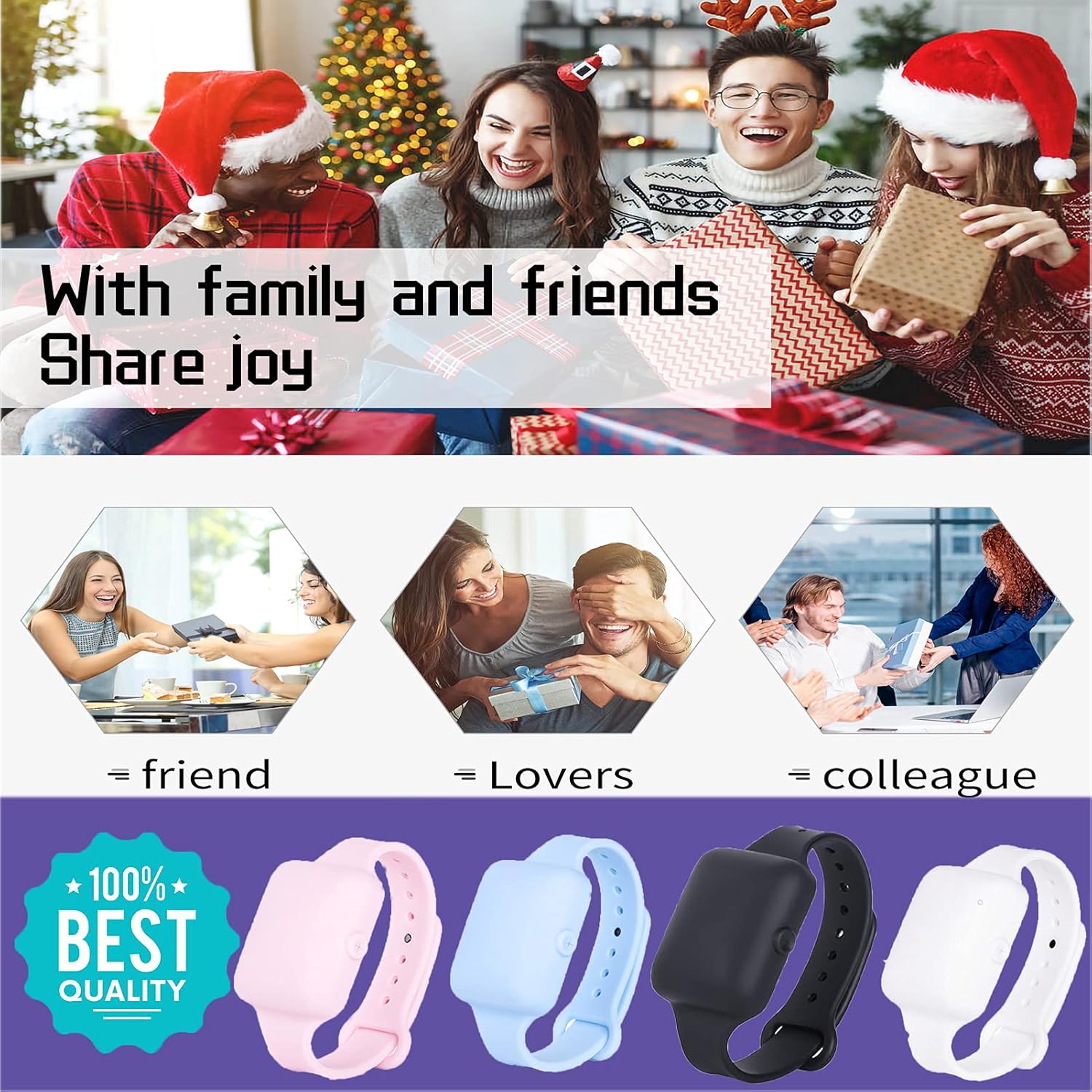 Hand Sanitizer Bracelet Wristband Hand Sanitizer Dispenser Wearable Hand Dispenser Bracelet Sanitizing Wristband for Kids and Adults, 4 Count (Pack of 1)