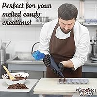 Vista 6 de Chocolate Works - Discos de chocolate derretido de leche para derretir chocolate con leche para recubrir, sumergir, moldear y decorar caramelos