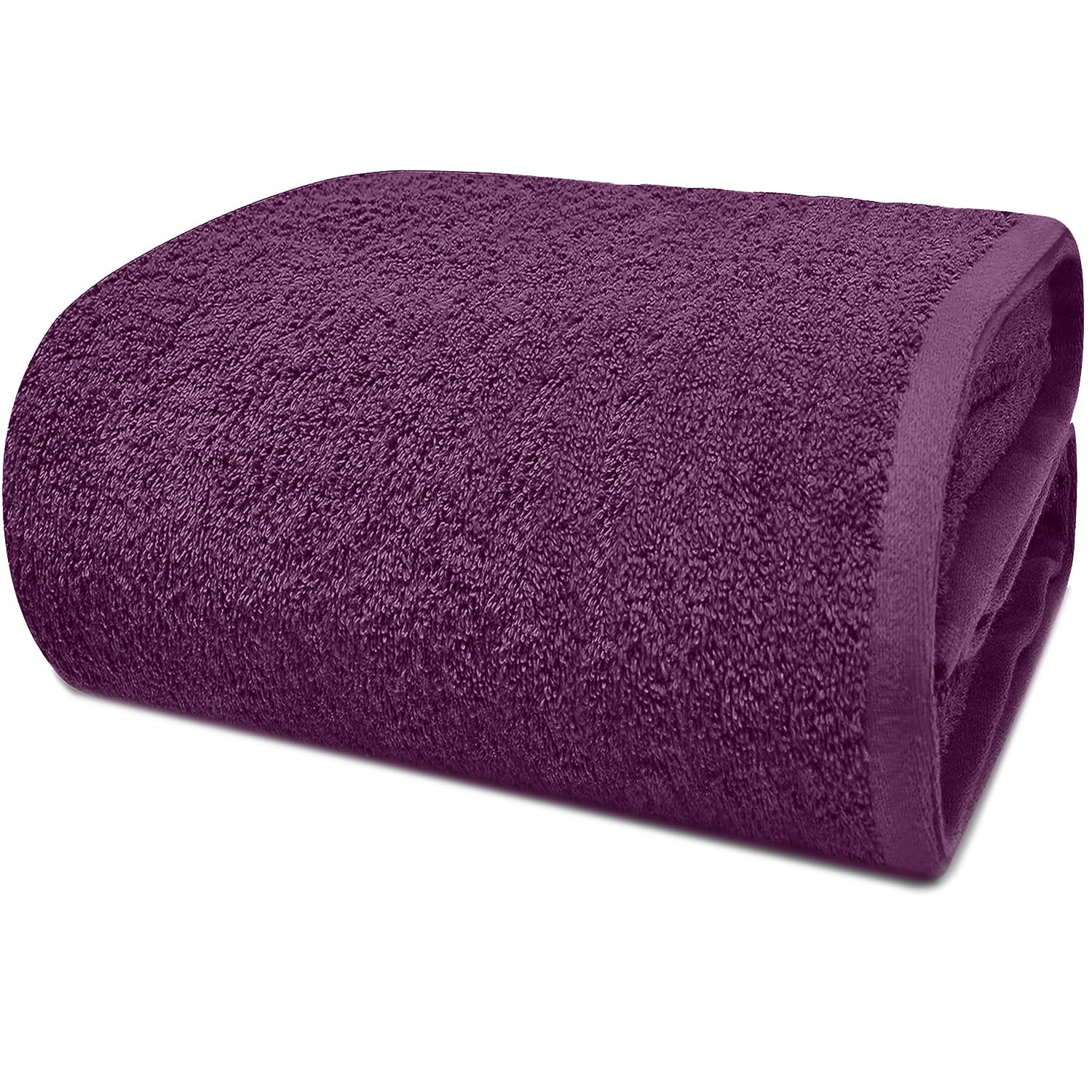 DAN RIVER Pack of 1 Oversized Bath Sheet, 40 x 80 Inches, Purple Passion