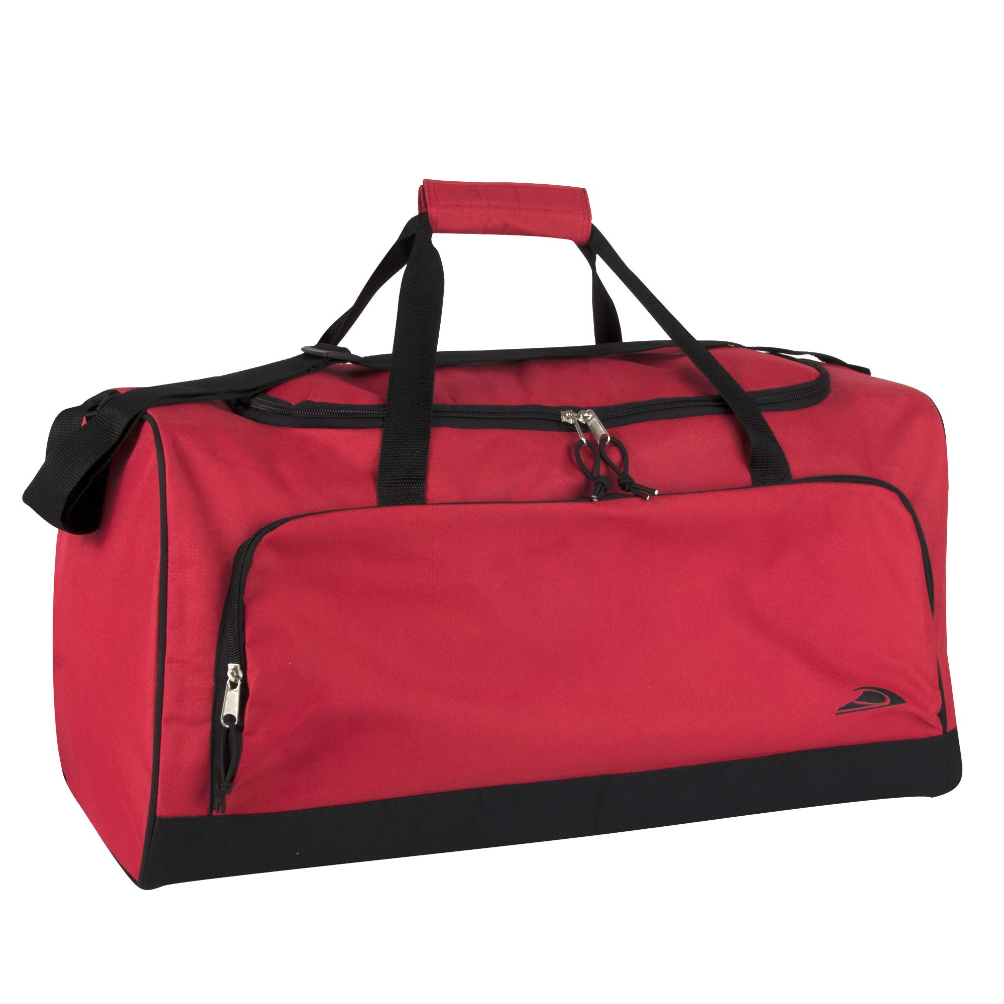 Lightweight Canvas Duffle Bags for Men & Women For Traveling, the Gym, and as Sports Equipment Bag / Organizer, Red 1