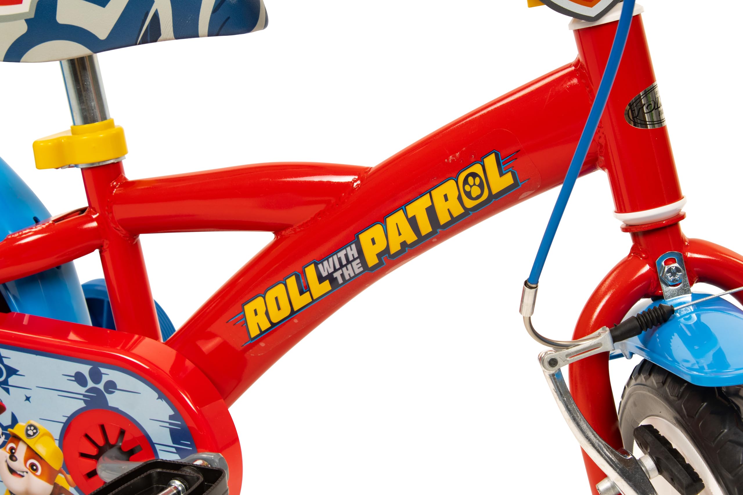 Toimsa Paw Patrol Kids Bike, Learn To Ride Bicycle, With Training Wheel Stabilisers And Mudguard/Accessories, For Children Age 3+, White And Pink - Yorkshire Outdoor Activity Park