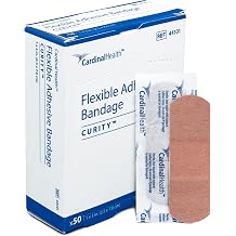 Curity Fabric Bandages, Flexible 1 x 3, Sterile, 44101 Box of 50