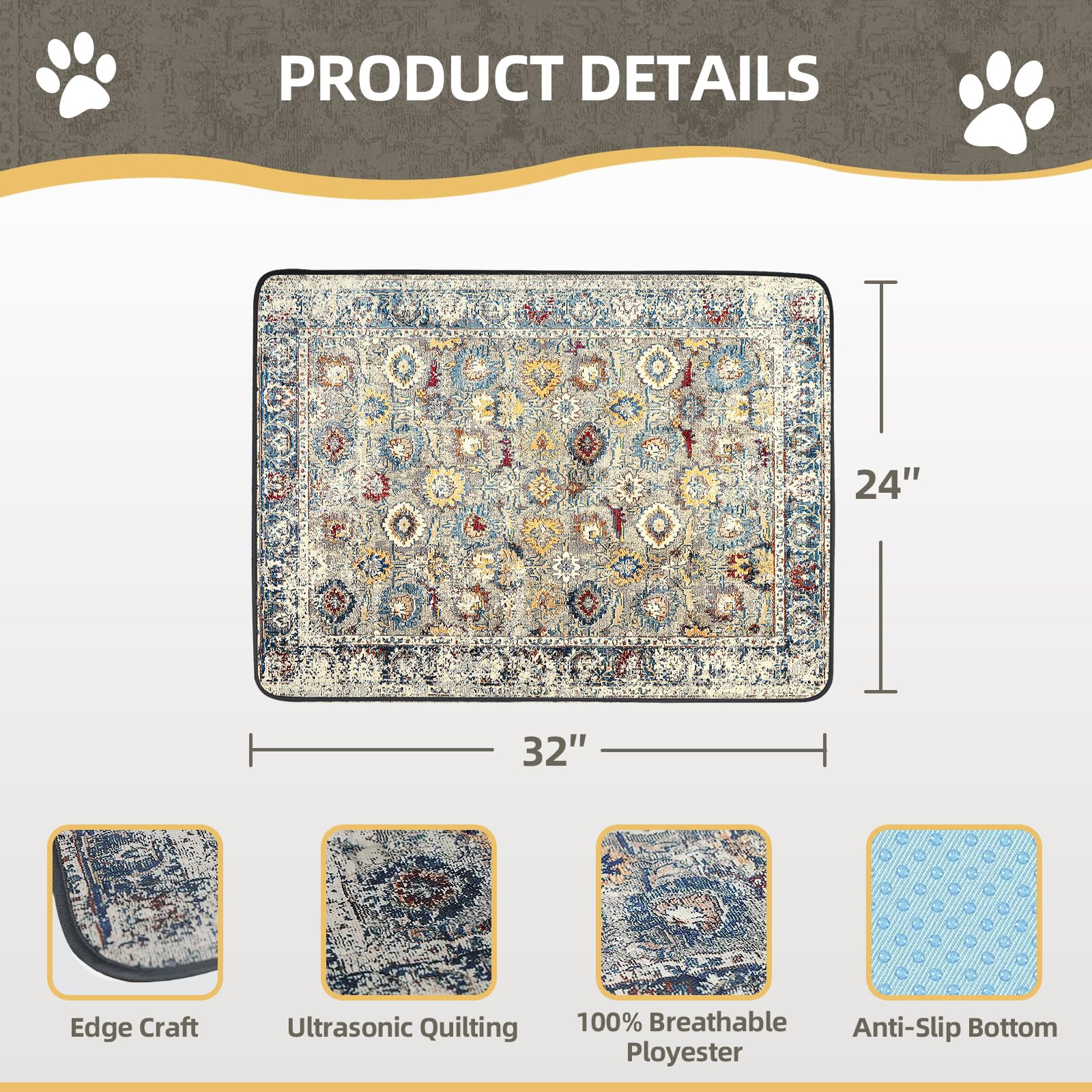 SCLOSE Almohadillas lavables para orina para perros, almohadillas reutilizables de 24 x 32 pulgadas, almohadillas gruesas súper absorbentes para orina de perro, almohadillas de cama impermeables