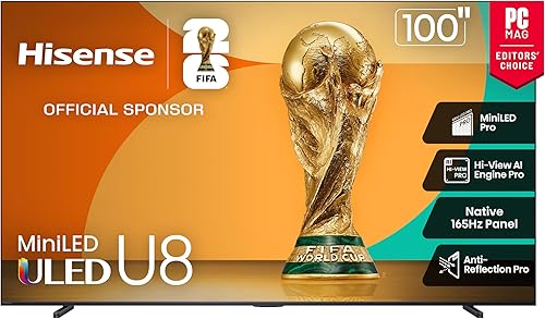 Miniatura 30 de Hisense|Smart TV Class U8 Series Mini-LED Pro ULED 4K UHD|Google TV|de 85"|85U8QG|2025|QLED|Native 165Hz|Modo de juego Ultra VRR 288|Dolby Vision IQ