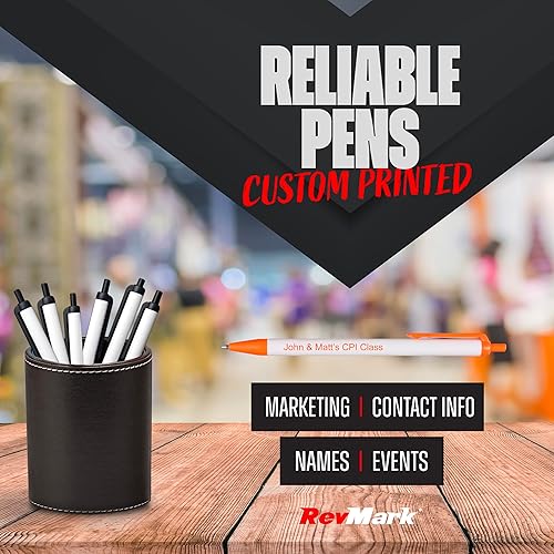 Miniatura 10 de RevMark Bolígrafo personalizado, nombre impreso, información de negocios o eventos, publicidad atemporal, bolígrafos hechos en EE. UU., marketing