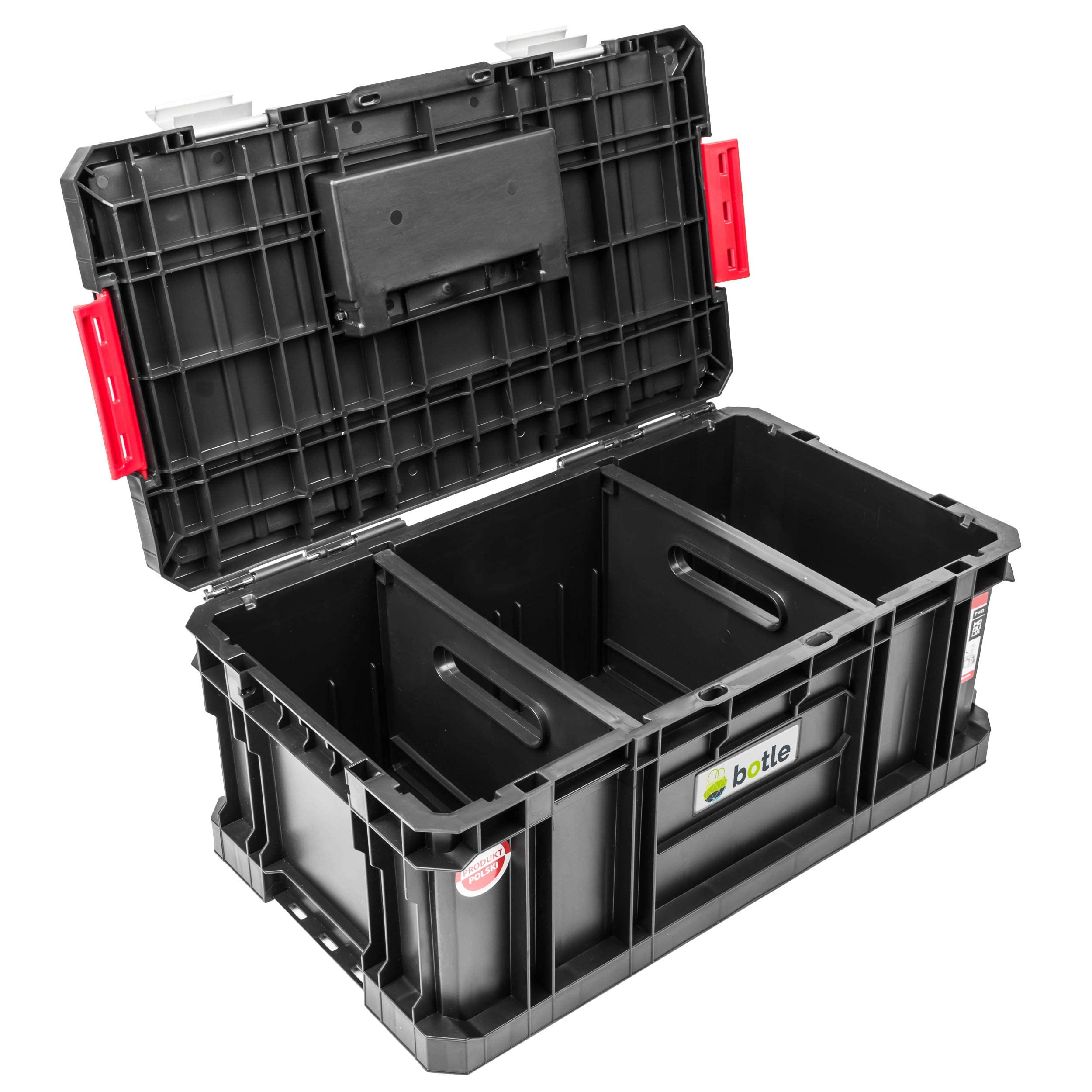 Cassetta Porta Utensili Portatile, in Plastica, Nero, 31 x 53 x 22 cm