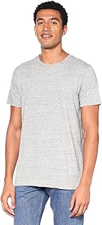 Ravin Mens Round Neck Short Sleeves Heather Grey Comfy Tee Modern