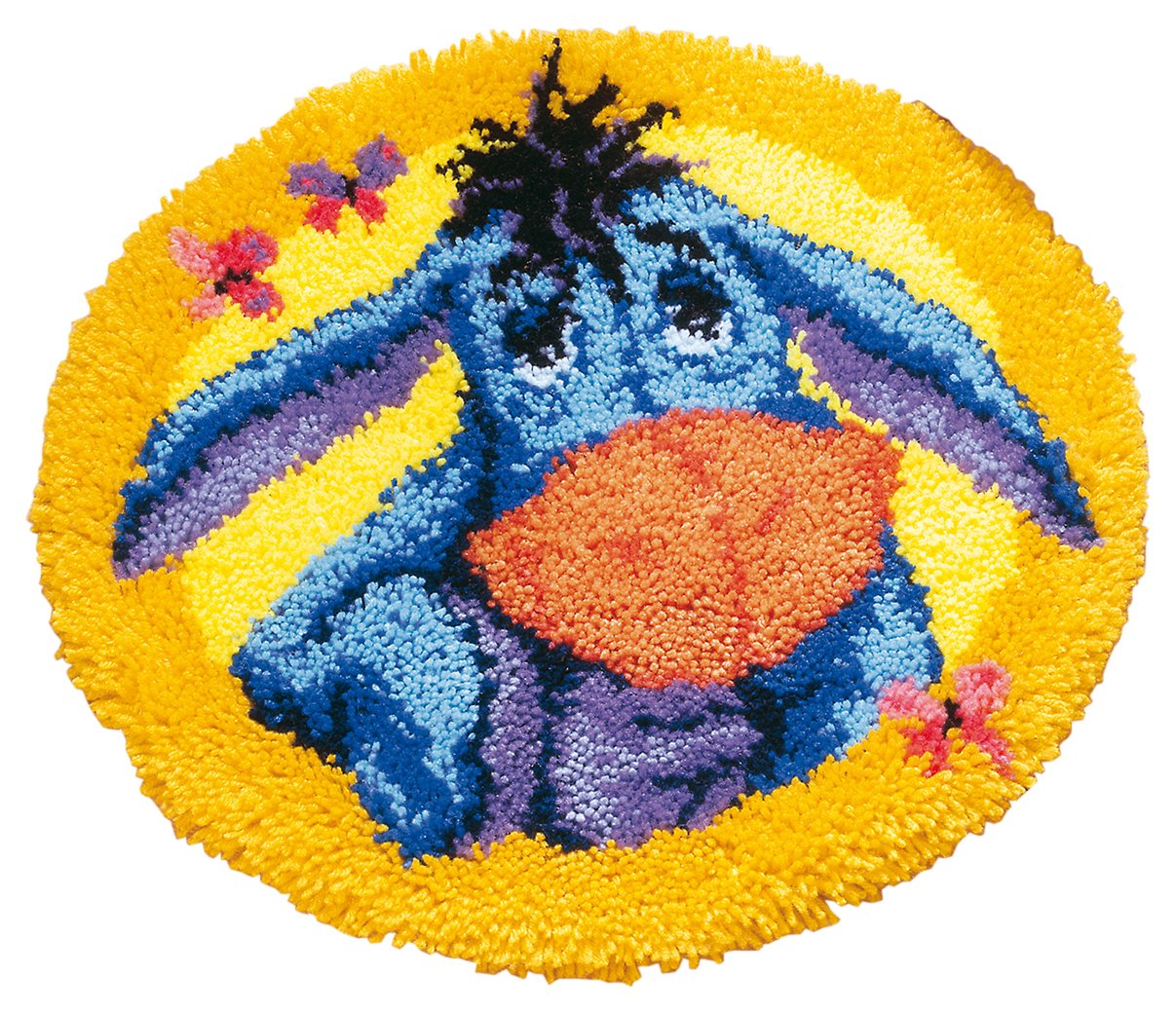 Vervaco Multi-Colour Eeyore Shaped Rug Latch Hook Kit,
