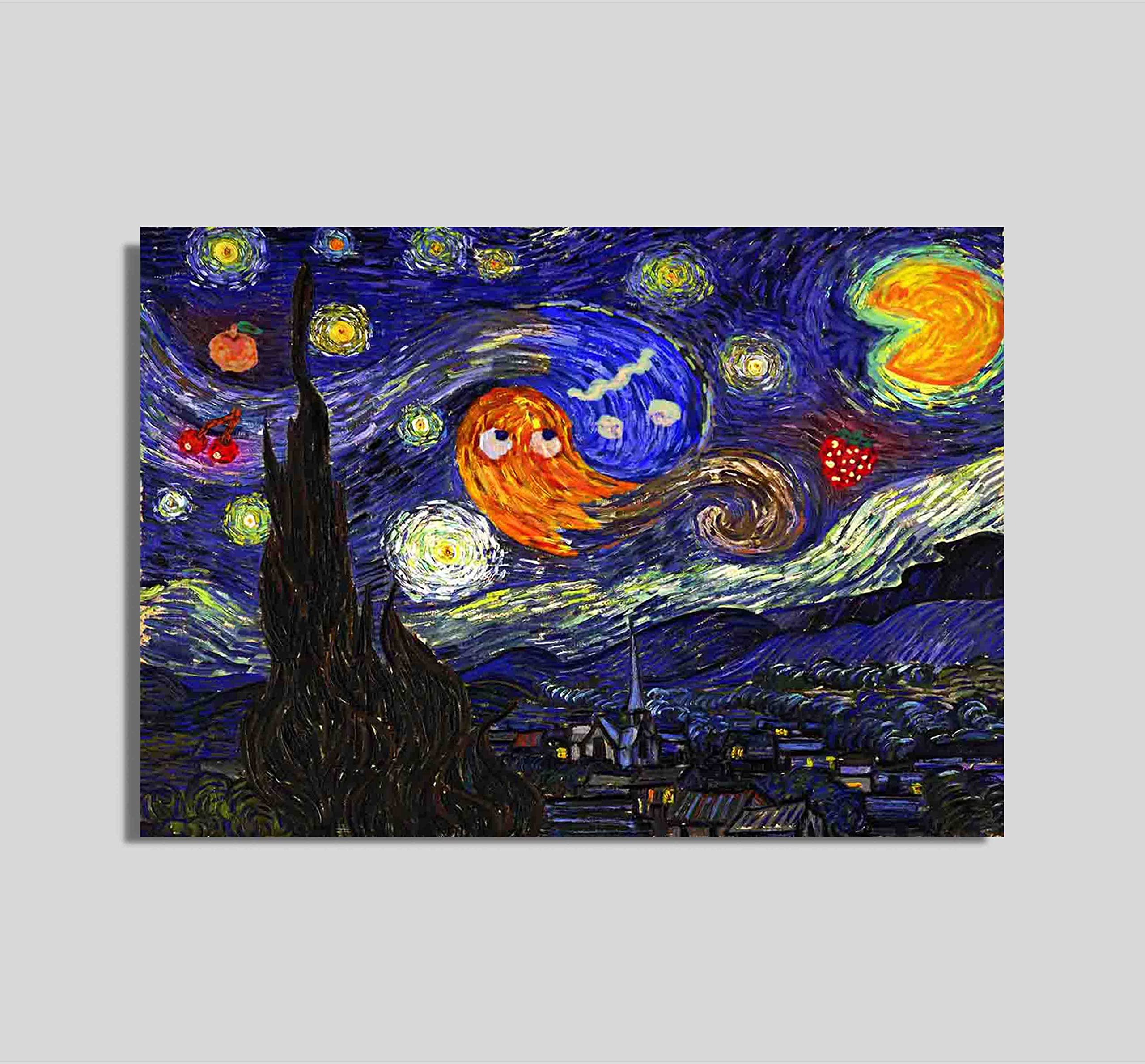 星月夜 ヴィンセント・ヴァン・ゴッホのプリント ヴィンセント・ヴァン・ゴッホの「星月夜」の高品質デジタル