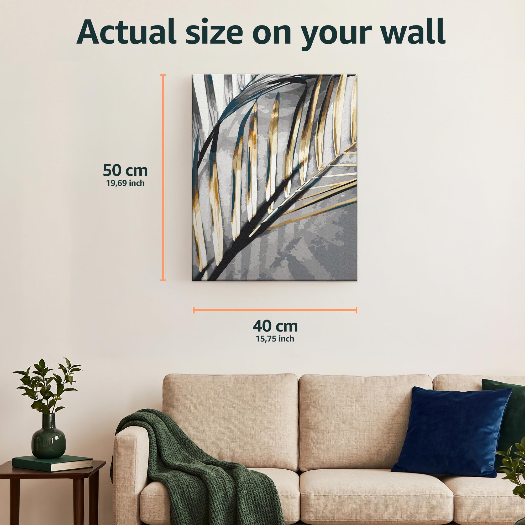 murando - Malen nach Zahlen Pferdekopf 40x50 cm Leinwand mit Struktur