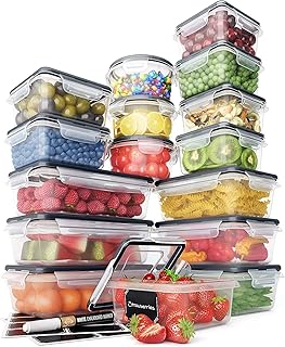 Chef's Path 32 Piece Airtight Food Storage Containers with Easy Snap Lid...