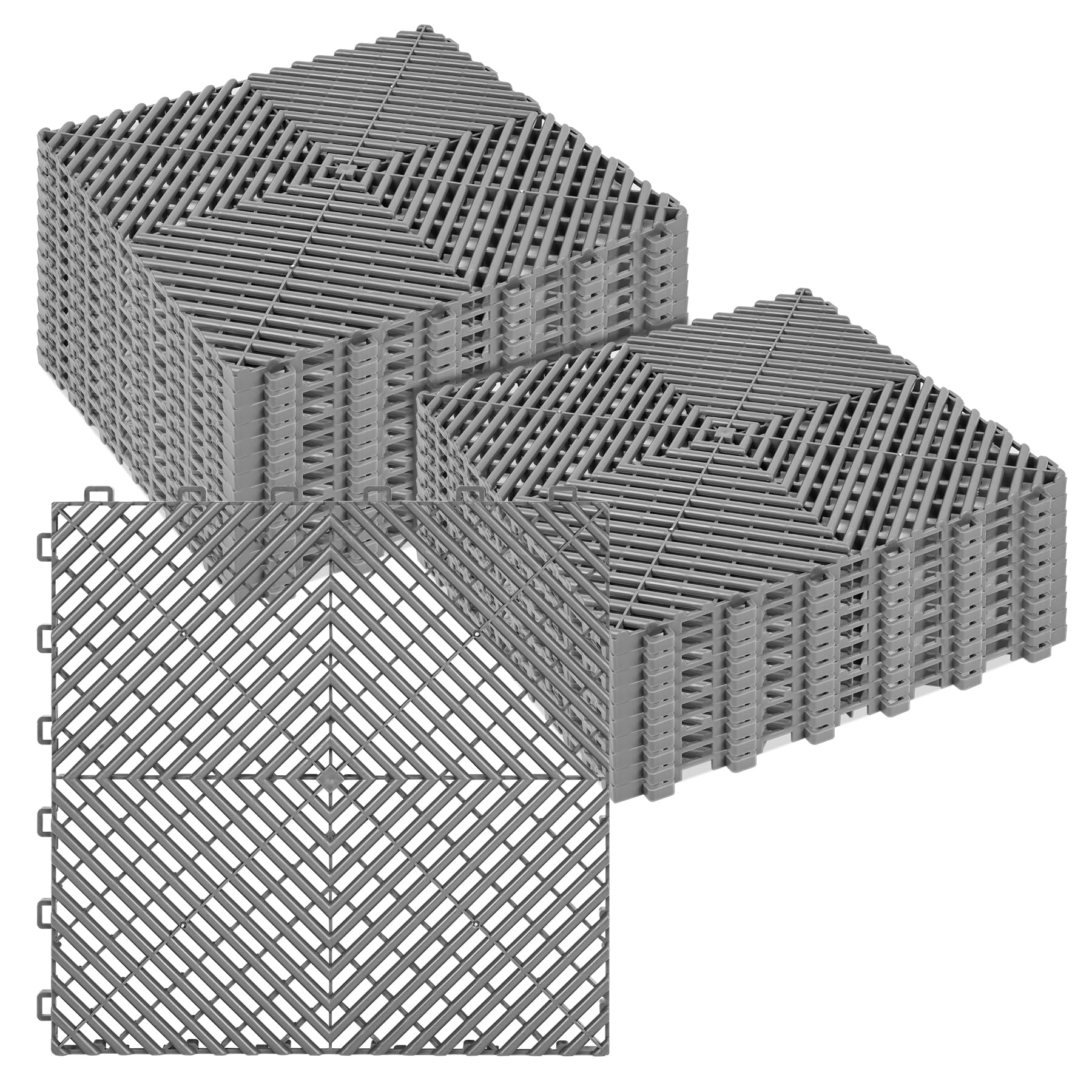ToLanbbt Interlocking Drainage Tiles 12" x 12" Modular Interlocking Cushion