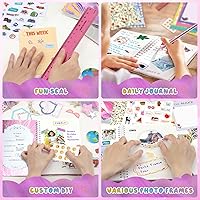 Vista 6 de PERRYHOME Juego de diario DIY de 2 paquetes para niñas - Juego de diario de más de 200 piezas para niñas preadolescentes y adolescentes, kits