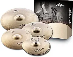 KIT DE PRATOS 14HH+16CRASH+18CRASH+20MEDRIDE A CUSTOM SERIES A20579-11 ZILDJIAN