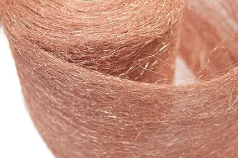 Copper Wool (Medium Grade) - 1lb Roll - by Rogue River Tools. Choose Grade! Made in USA, Pure Copper