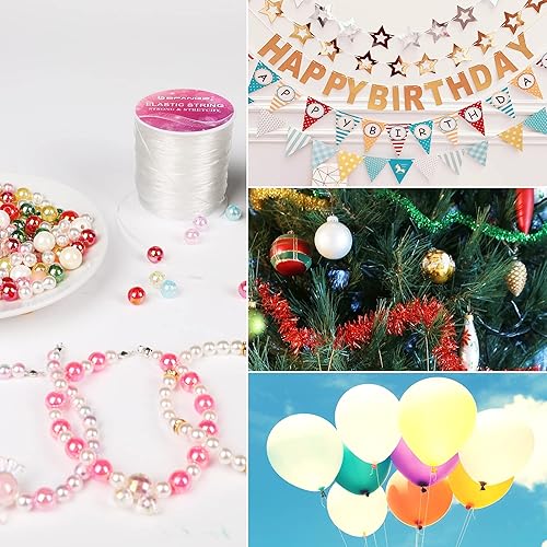 Miniatura 7 de Cuerda elástica de 0.059in y 164.0ft para hacer joyas, cuerda elástica de cristal, cuerda elástica para pulseras, collares, joyas y suministros de