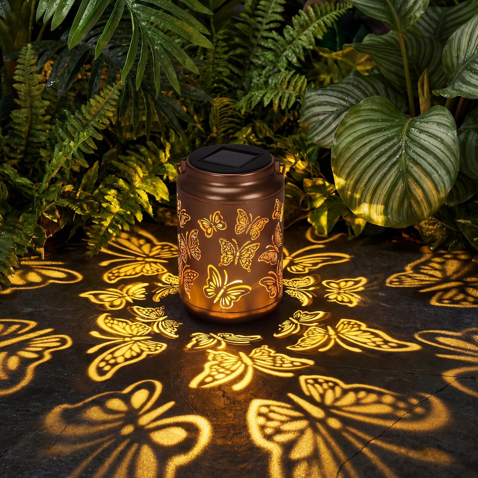 Edenseelake Butterfly Solar Lanterns Outdoor Waterproof, Mothers Day Garden Decor Gifts for Mom, Women, Grandma, Outdoor Hanging Lantern for Patio, Porch, Yard, Pathway 1 pack Butterfly