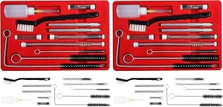 CANOPUS Professional Spray Gun Cleaning Kit, 23 Piece Complete Maintenance Set for Cleaning HVLP Spray Guns, Paint Guns, Air Tools, Airbrush, Storage Case Included (Pack of 2)