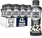 Core Power Elite High Protein Shake, Vanilla, 42g Bottle, 14oz, 12 Pack
