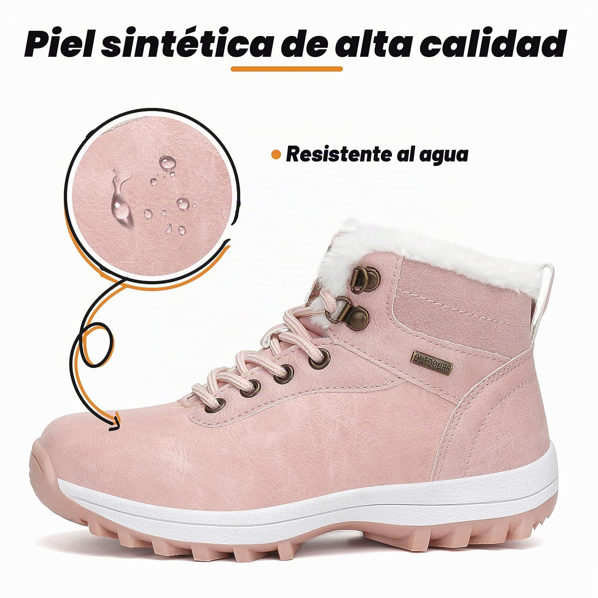 Mishansha Botas de Invierno Niño Niña CáLido Cómodas Botas de Nieve Gr.24-36