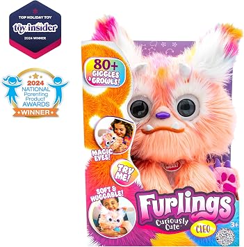 Furlings Cleo - 13 Interactive Plush Toy, 80+ Sounds & Animations, Gift for Girls & Boys 3+