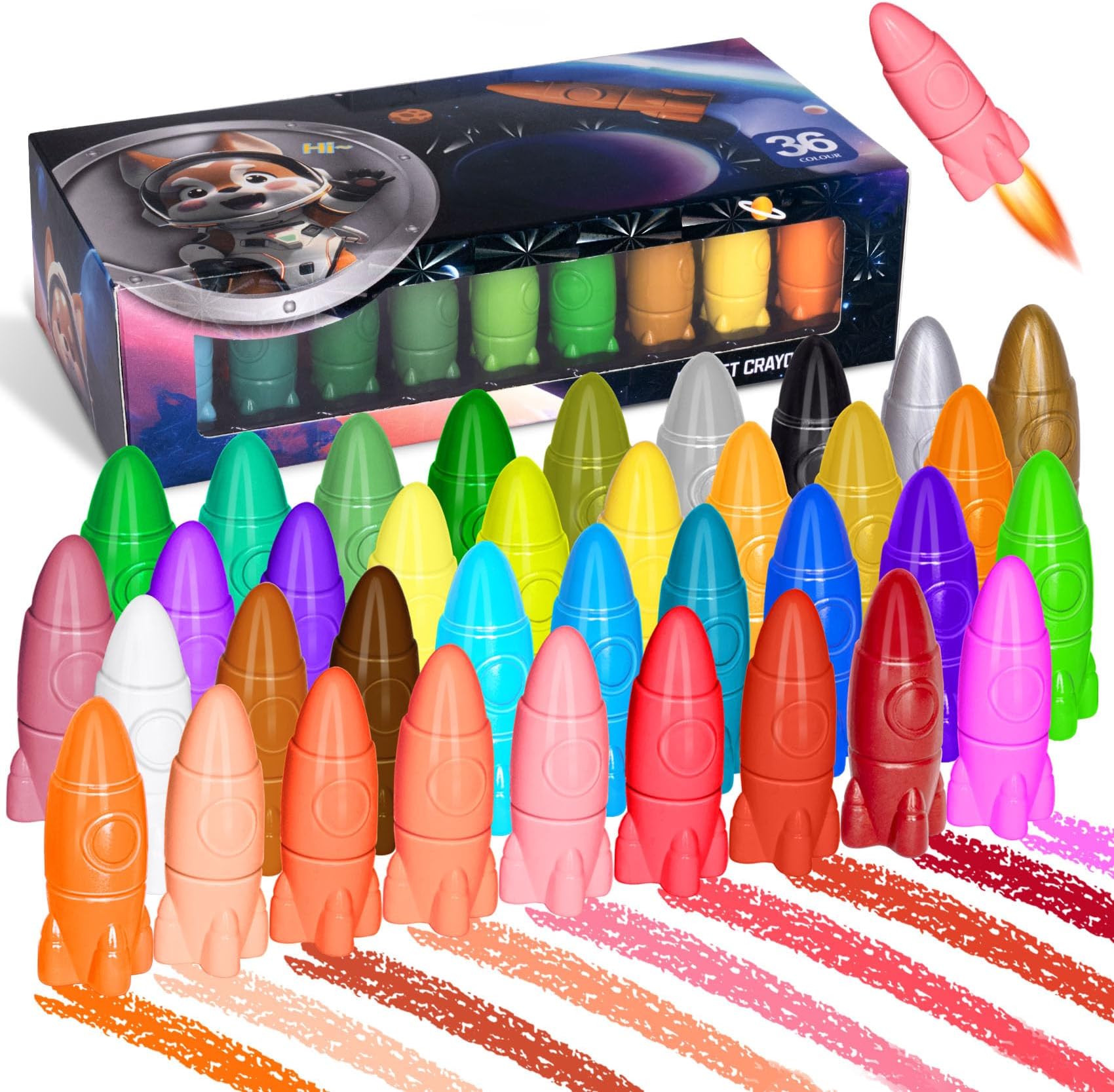 Netholid Toddlers Crayons Unbreakable 12 Colors Washable