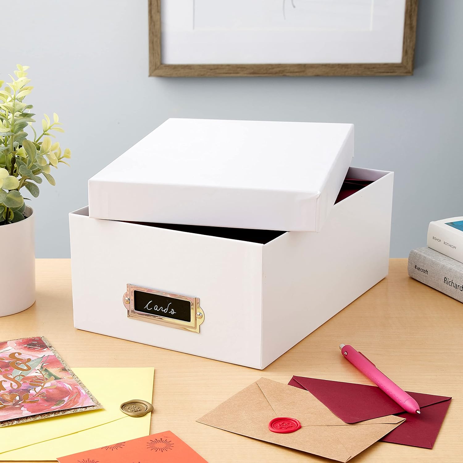 Simply Tidy White Memory Box - Store and Organize Photos, Keepsakes, DVD and CDs, Acid Free - Bulk 12 Pack