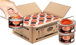 Luminar Resealable-Wick Chafing Fuel Cans, 24 Pack, 6 Hour - Premium Quality Burners for Food Warmers - No More Spills, Waste, or Hassle - Perfect for Convenient, and Long-Lasting Event Catering