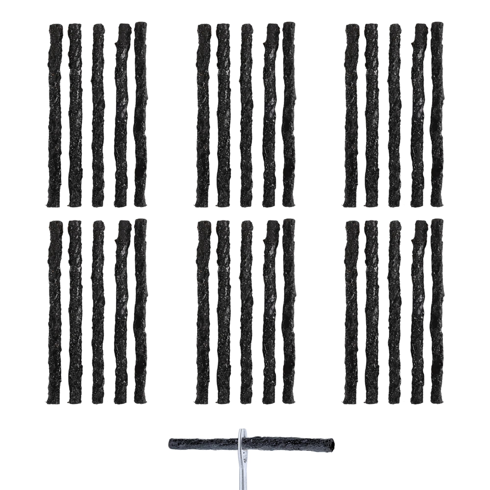 30 stoppini di ricambio 3,5 x 50 mm per kit strumento di riparazione punture mtb | ricambio stoppini mtb | stoppini riparazione tubeless mtb e strada | ricambi antiforature bicicletta