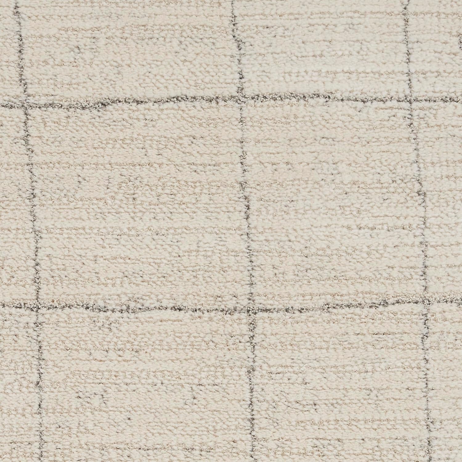 Nourison Home Santa Cruz Ivory Grey 6' x 9' Area Rug - Easy Clean, Non Shedding, Bed Room, Living Room, Dining Room, Kitchen (6' x 9')