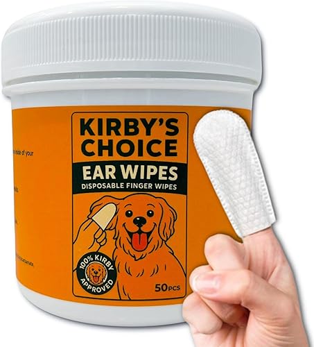 Kirby's Choice Toallitas para mascotas de 50 unidades – Toallitas de dedos para perros y mascotas para dientes y oídos – Toallitas de aseo suaves