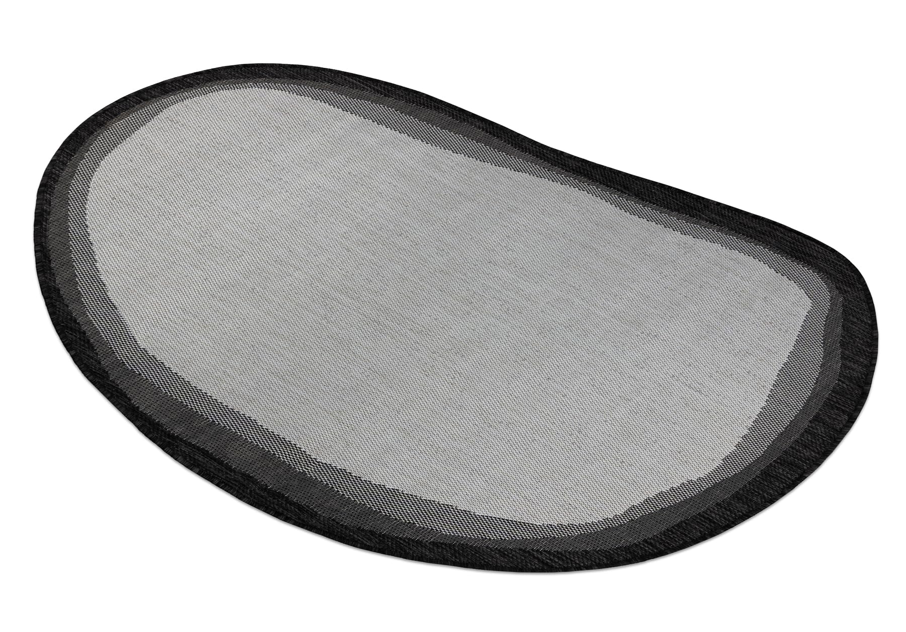 rugsx Organic 2125 Sisalteppich Ecru/Schwarz Outdoor & Indoor 160x220 cm