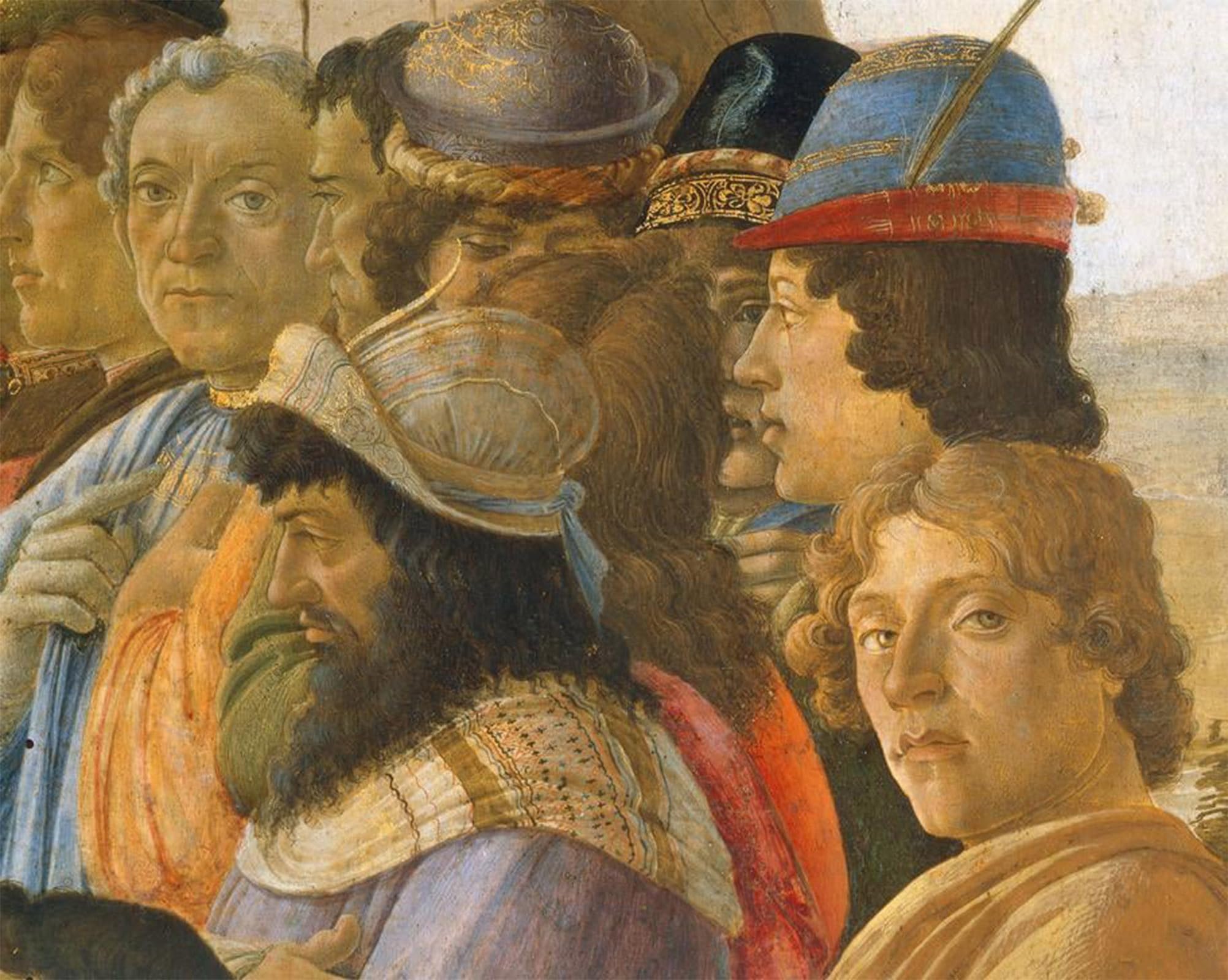 SERENDIPITP Retro Picture Poster Wall Art Pictures Painting The adoration of the kings by Sandro Botticelli Wall Art Canvas Print for Wall Decor 60x90cm