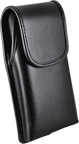 Vista 48 de Turtleback Funda para cinturón diseñada para iPhone 11 (2019) y iPhone XR (2018), funda vertical de cuero negro con clip giratorio para cinturón