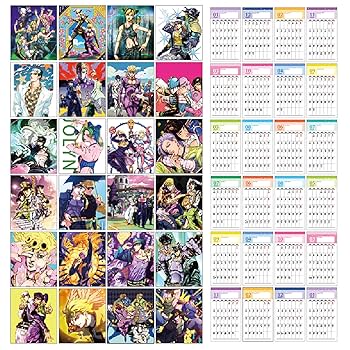Amazon.co.jp: ジョジョの奇妙な冒険 カレンダー 2025-2026年