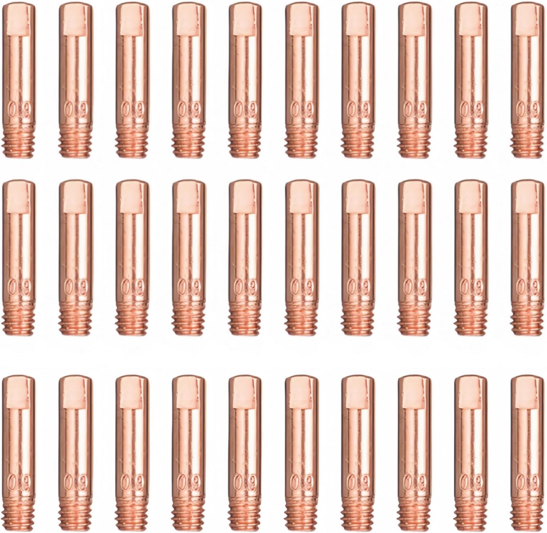 Mig Welder Tips 30-Pack .023” Welding Tips Contact Tip for Mig Welding Gun Welding Torch MIG Gun Replacement,Welding Accessories, Copper (.023” tips)