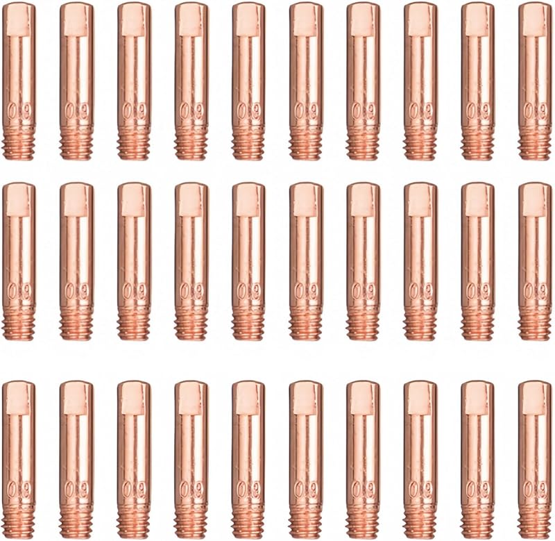 Mig Welder Tips 30-Pack .035” 0.9mm Welding Tips Contact Tip for Mig Welding Gun Welding Torch MIG Gun Replacement,Welding Accessories, Copper (.035” tips)