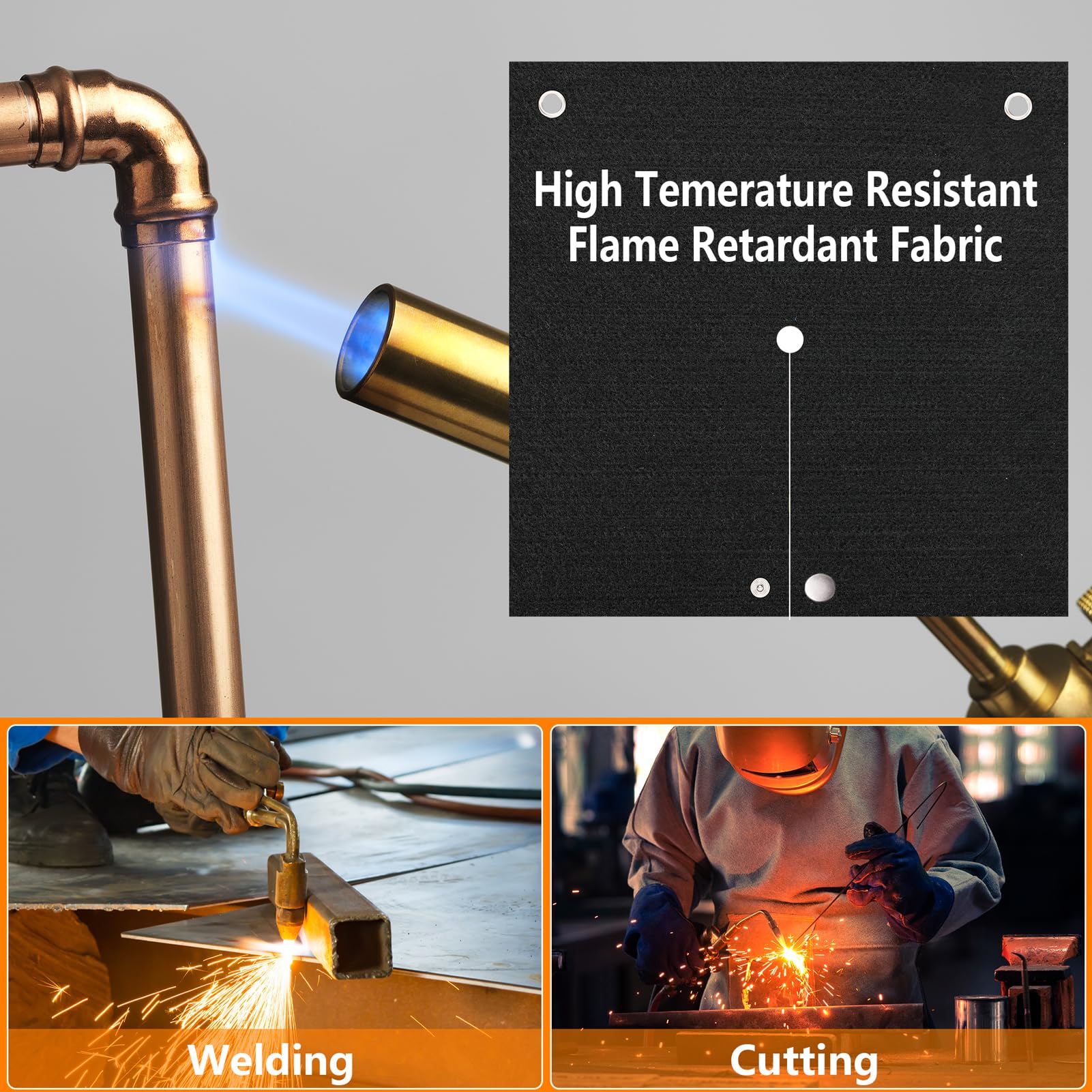 Torch Shield BSTFLEX Welding Heat Shield 8 Pcs Carbon Fiber Welding Blanket Torch ...