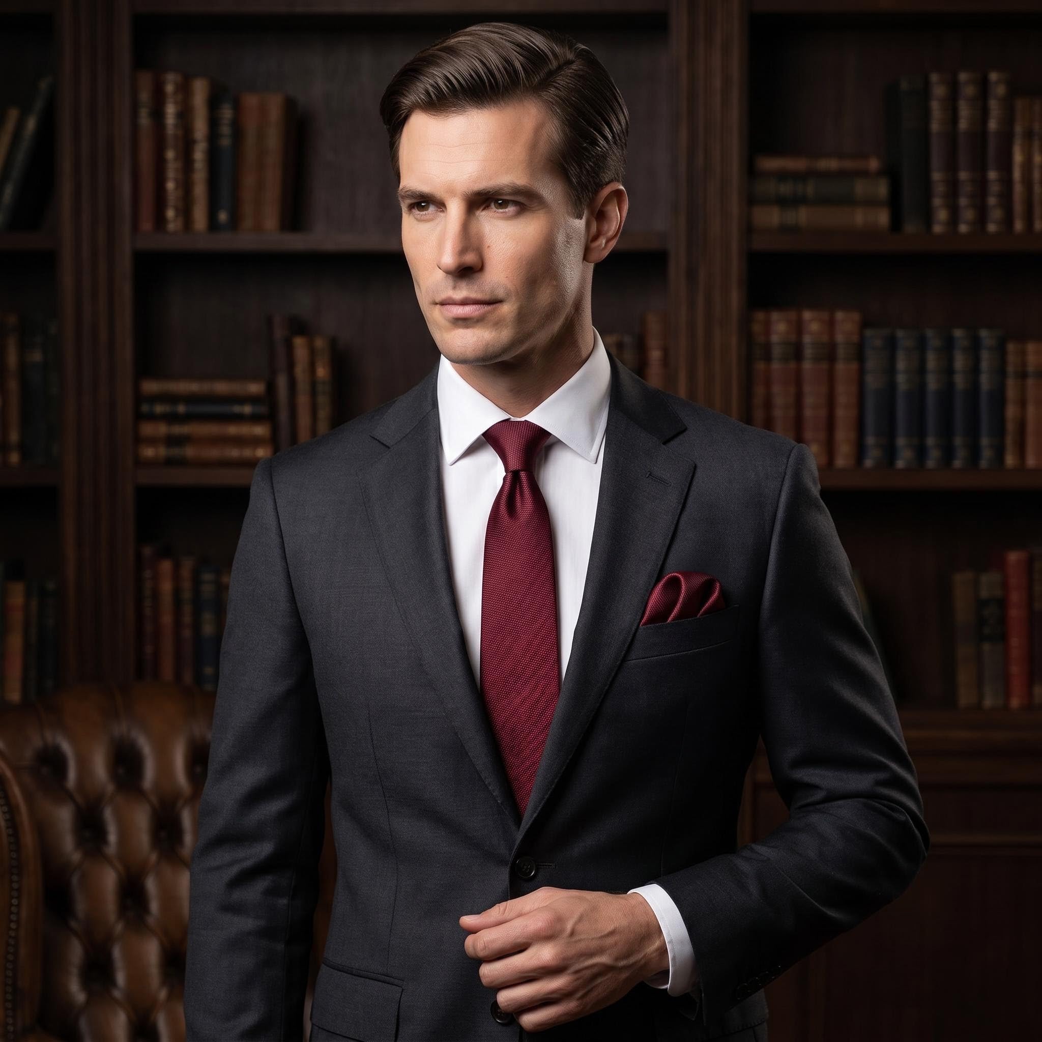 S&W SHLAX&WING Jednokolorowe czerwone krawaty ślubne dla mężczyzn Klasyczne krawaty Fashion