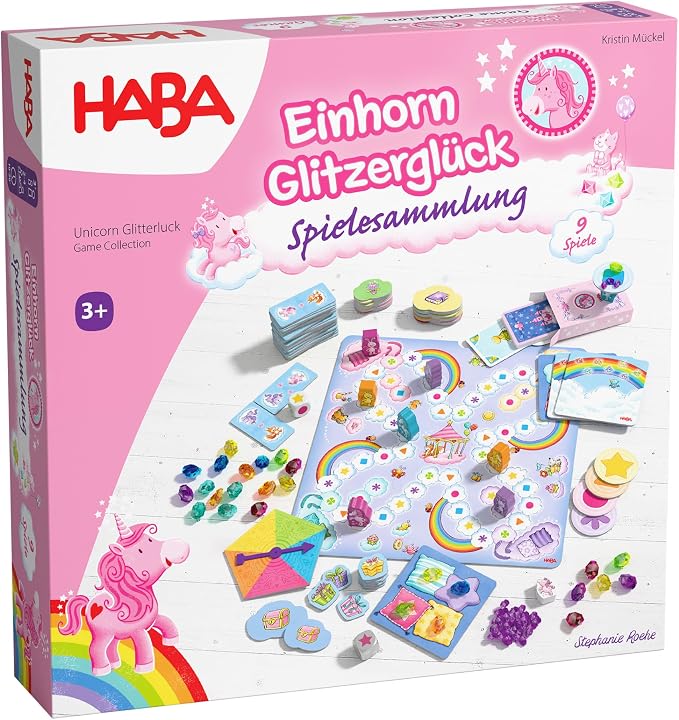 Haba Unicornio Glitter Happy – Colección de Juegos