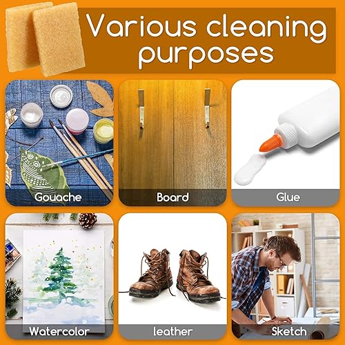Miniatura 7 de Borrador de goma para recoger residuos de pegamento, goma de limpieza para eliminar adhesivo y residuos de papel, plástico y más