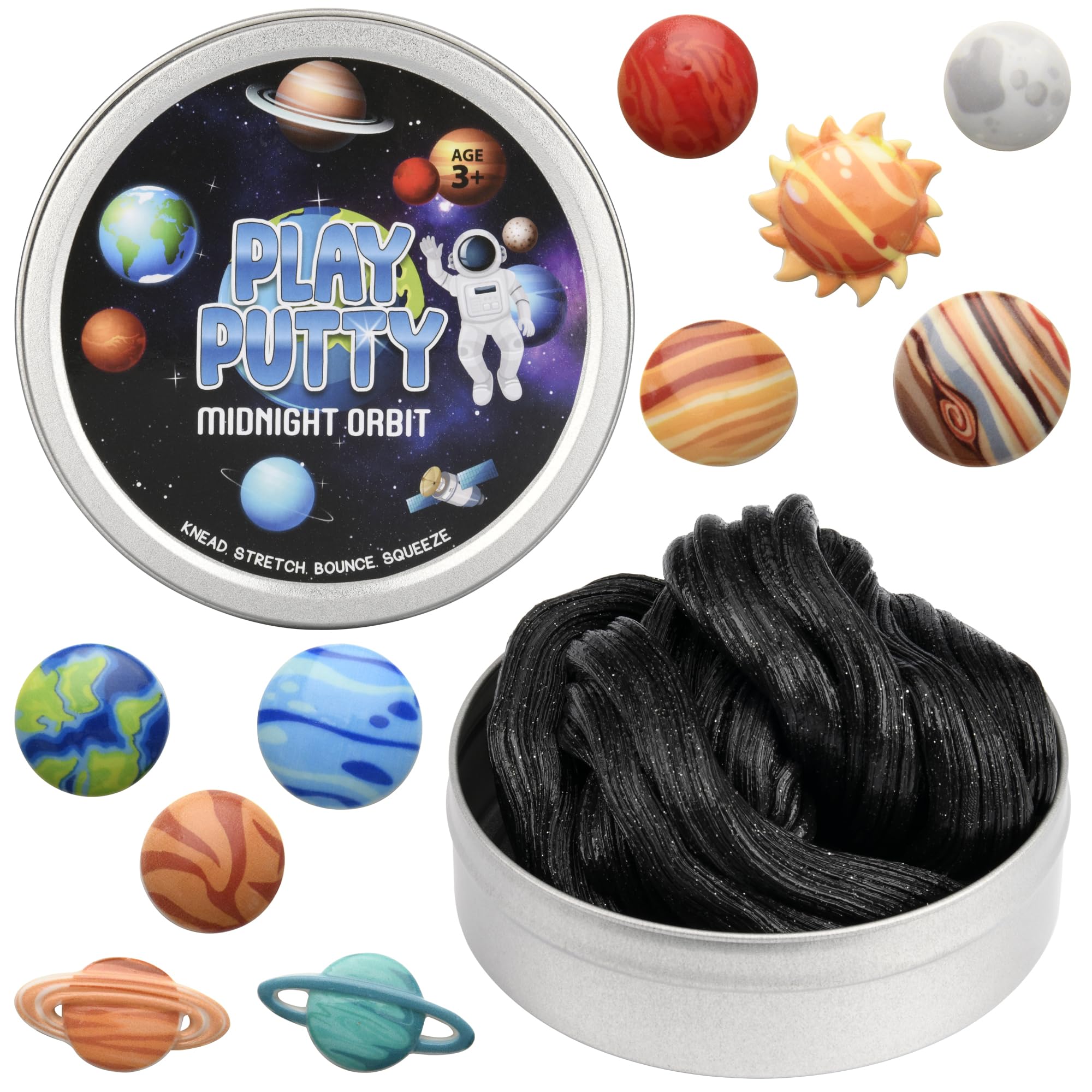 Sponsored Ad - Play Putty Therapy Putty for Kids with Charms Midnight Orbit Space Themed Theraputty Medium Resistance, More Than just Putty, Learn, Play, Interact, Strenthen and More