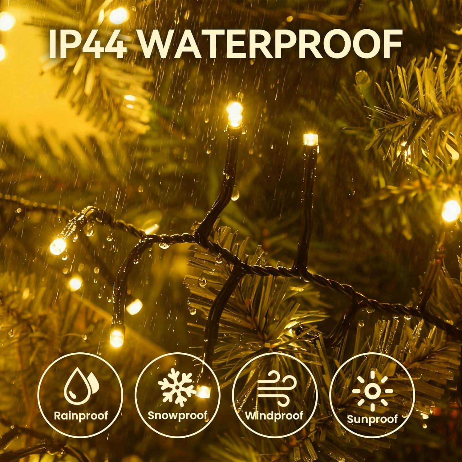 3000 LED Warm White Christmas Lights: 214Ft Twinkle Lights for Christmas Tree with Remote - Waterproof Fairy Lights Firecracker Plug in String Lights for Garden Wedding Party Indoor & Outdoor Use