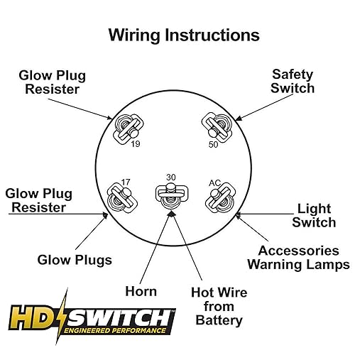 Miniatura 9 de HD Switch Interruptor de llave de encendido de arranque compatible con Ford New Holland Tractor 1000 1100 1110 1200 1210 1215 1220 1300 1320 1320