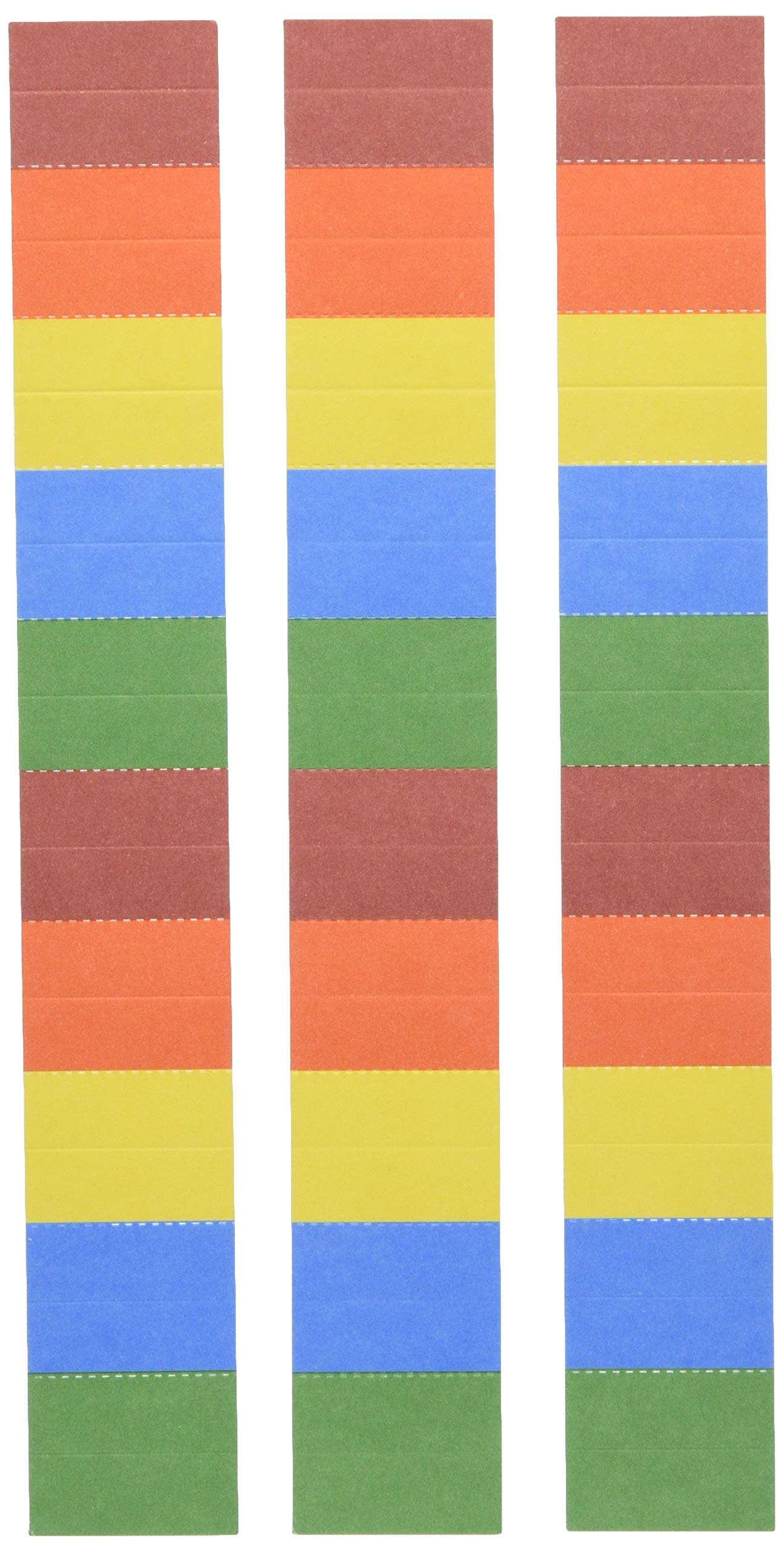 Filofax - Separadores para agenda (pestañas en blanco, 6 divisiones), multicolor