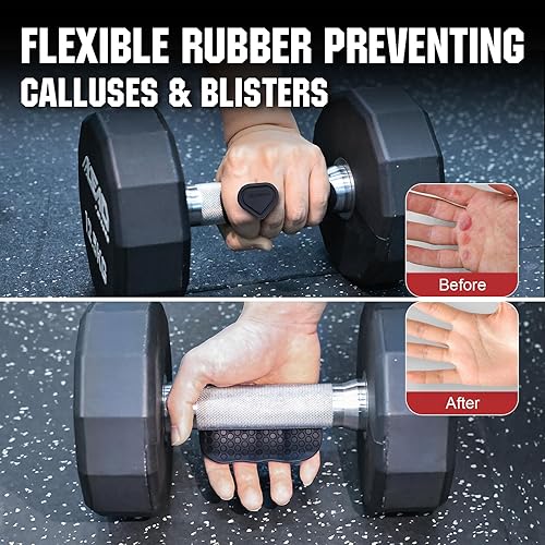 Miniatura 3 de Anti-Slip Workout Grips, Ergonomic Palm Protection for Weight Lifting, Pull-Ups & Gym Training