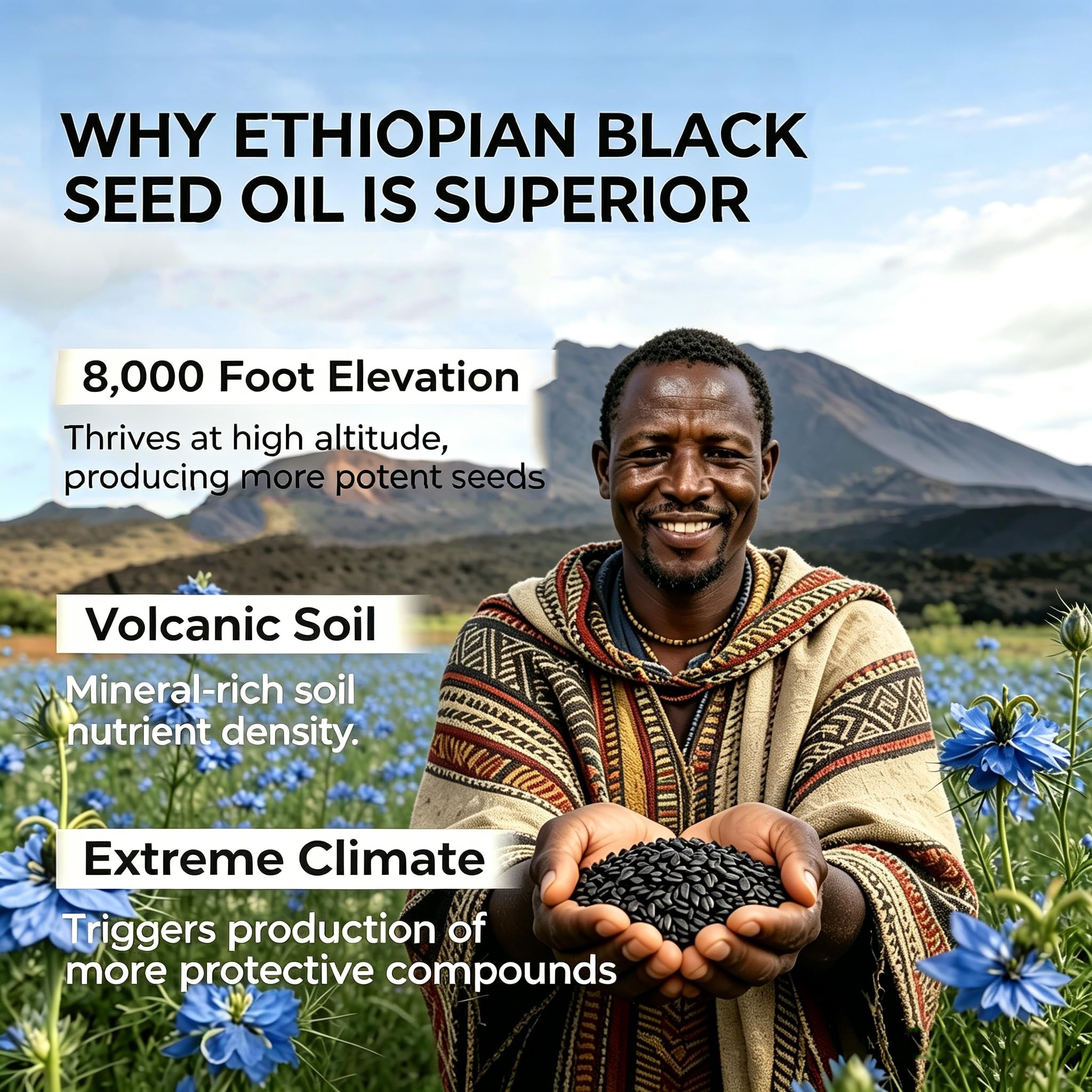 Ethiopian Black Seed Oil Softgels,4.64% Thymoquinone,60 Softgels — Amazon image 3