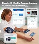 A&D Medical Bluetooth Blood Pressure Monitor for Home Use, UA-651CNBLE – Upper Arm Precise BP Machine – Wide Range Cuff (8.6–16.5” / 22-42 cm), One Click Operation, iOS & Android Compatible, AA Batteries